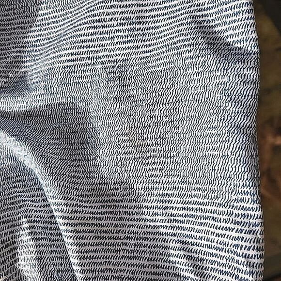 Perry Ellis Printed Swim Shorts abstract blue on white stripe - Picture 13 of 15